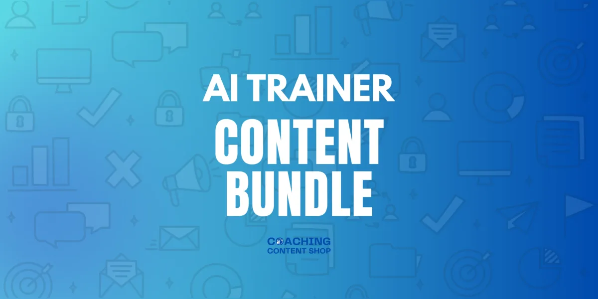 AI Trainer Content Bundle
